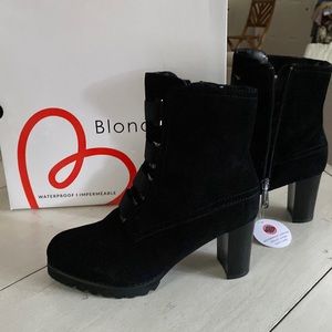 Blondo, Black Suede Boots, New, size 7.5